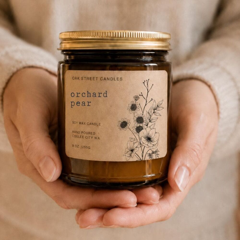 Oak Street Candles Orchard Pear Soy Candle 9oz